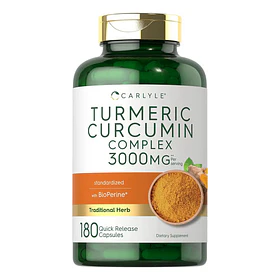 Carlyle - Suplemento Curcumina De Cúrcuma 3000mg 180 Cáps N/a