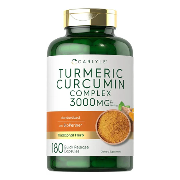 Carlyle - Suplemento Curcumina De Cúrcuma 3000mg 180 Cáps N/a 1