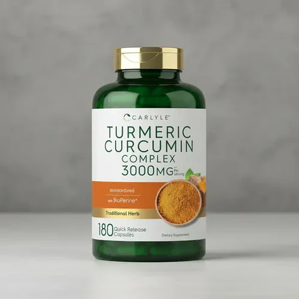 Carlyle - Suplemento Curcumina De Cúrcuma 3000mg 180 Cáps N/a 5