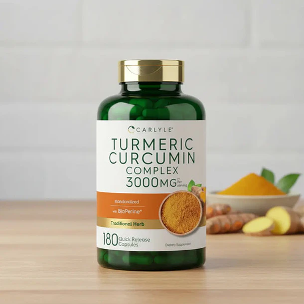 Carlyle - Suplemento Curcumina De Cúrcuma 3000mg 180 Cáps N/a 8