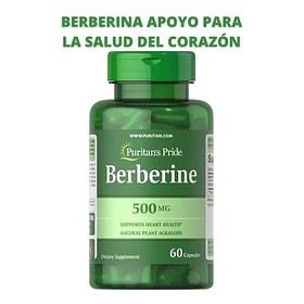 Suplemento Puritan's Pride Vitaminas Berberina De 60g  X 60 Un