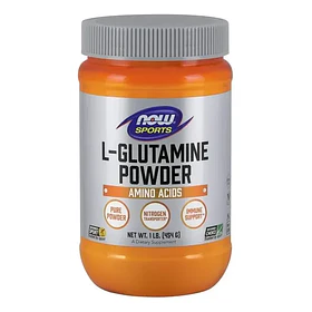 Glutamina Now En Polvo De L-glutamina, Sin Sabor, 454 G