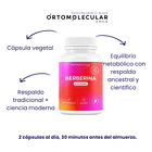 Berberina 500mg 60 Capsulas Alta Pureza Equilibrio Metabolico Y Bienestar Corporal Ortomolecular Sin Sabor 3