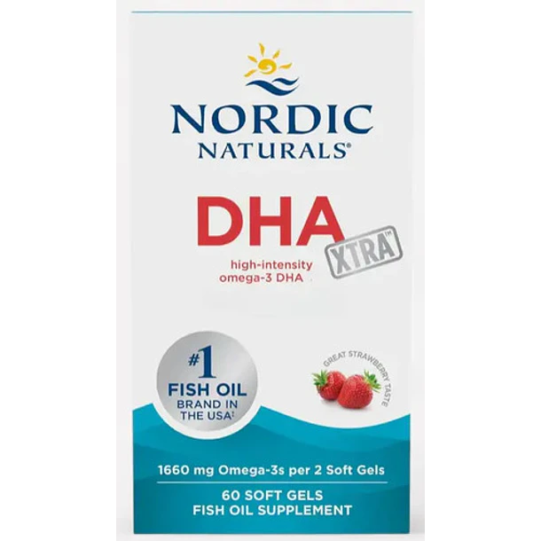 Dha Xtra 1660mg 60 Softgel Suplemento Omega 3 Frutilla Nordic Naturals 2