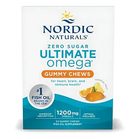 Nordic Naturals - Ultimate Omega 54 Gomitas (fruta Tropical) Sabor Frutas Tropicales