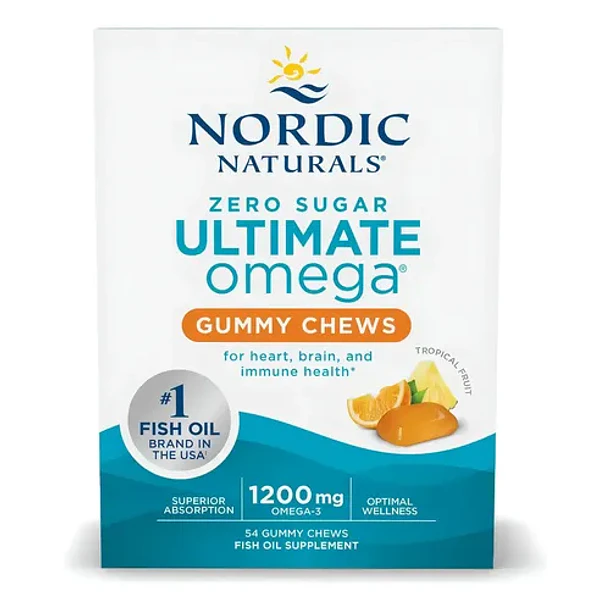 Nordic Naturals - Ultimate Omega 54 Gomitas (fruta Tropical) Sabor Frutas Tropicales 1