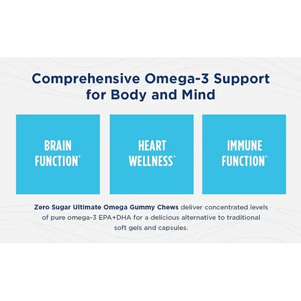 Nordic Naturals - Ultimate Omega 54 Gomitas (fruta Tropical) Sabor Frutas Tropicales 6