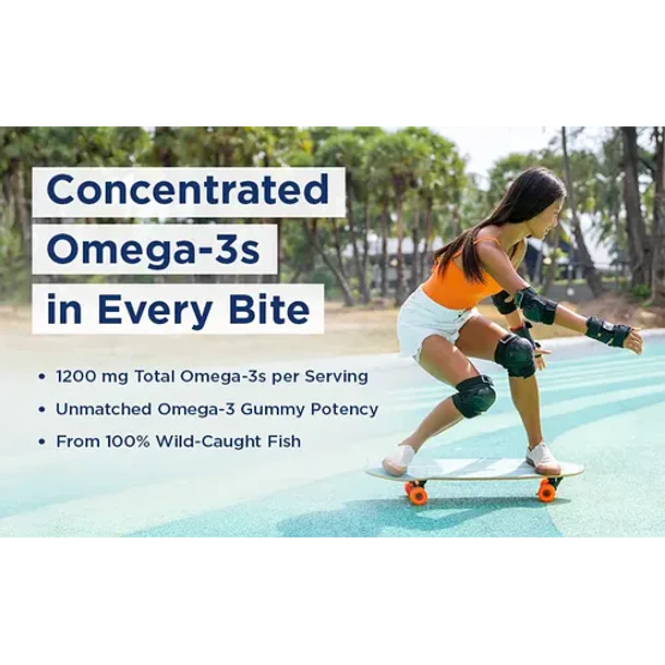 Nordic Naturals - Ultimate Omega 54 Gomitas (fruta Tropical) Sabor Frutas Tropicales 8