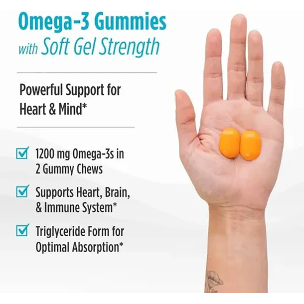 Nordic Naturals - Ultimate Omega 54 Gomitas (fruta Tropical) Sabor Frutas Tropicales 10