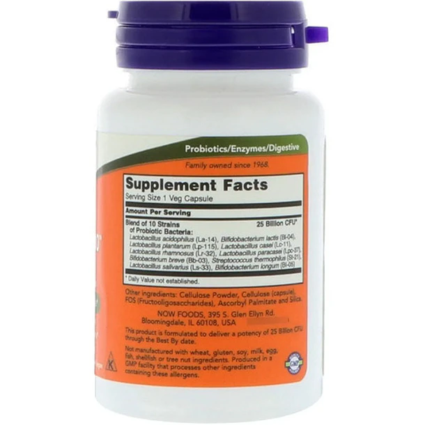 Now Probiotico - 10 Cepa 25 Billones 2
