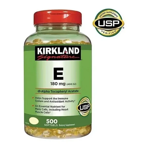Kirkland Signature - Vitamina E 180mg 400 Iu 500 Softgel - N/a Sin Sabor 1