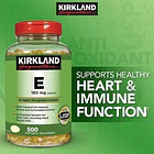 Kirkland Signature - Vitamina E 180mg 400 Iu 500 Softgel - N/a Sin Sabor 2