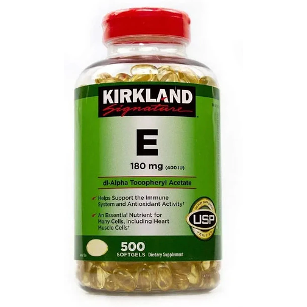 Kirkland Signature - Vitamina E 180mg 400 Iu 500 Softgel - N/a Sin Sabor 5