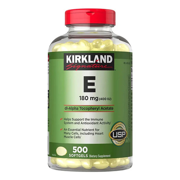 Kirkland Signature - Vitamina E 180mg 400 Iu 500 Softgel - N/a Sin Sabor 6