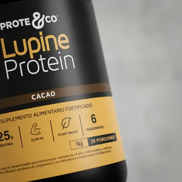 Proteico - Lupine Proteína Cacao Tarro 1 Kg Cacao 4