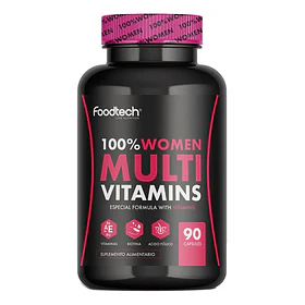 100% Women Multivitamins 90caps - Foodtech Sin Sabor