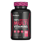 Foodtech - 100% Women Multivitamins 90caps Sin Sabor 1
