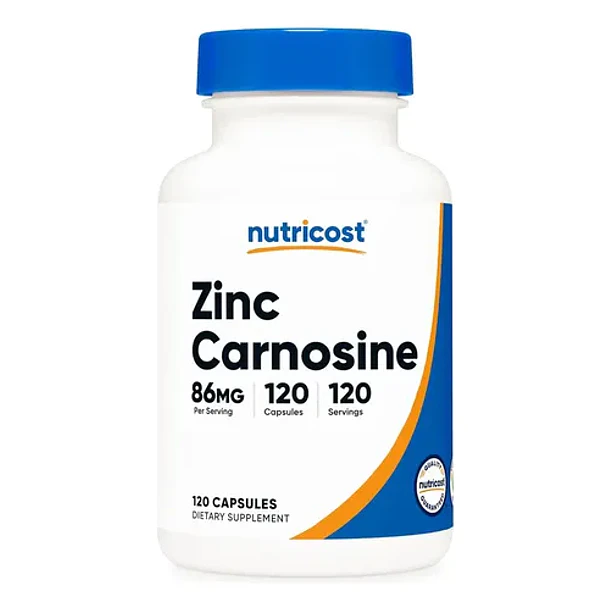 Nutricost - Carnosina De Zinc 86 Mg 120 Cápsulas Sin Sabor 1