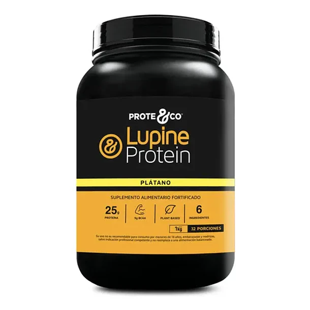 Proteico - Lupine Proteína Platano Tarro 1 Kg Plátano 1
