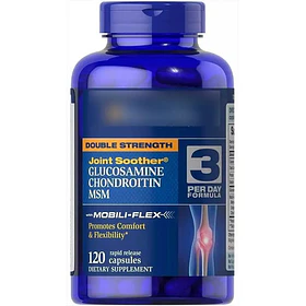 Glucosamina Condroitina Msm 3 Al Día Puritans Pride 120 Und Insaboro