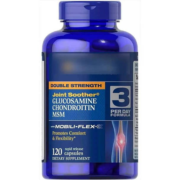 Glucosamina Condroitina Msm 3 Al Día Puritans Pride 120 Und Insaboro