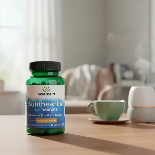 Swanson - Suntheanine L-teanina 200mg 60 Cápsulas Sin Sabor 3