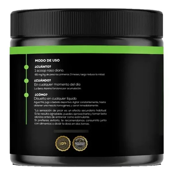 Strive Nutrition - Beta Alanina 240g 60 Porciones Sin Sabor 3