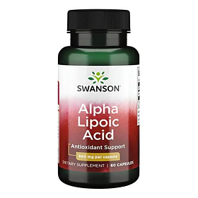 Swanson - Acido Alfa Lipoico 600 Mg 60 Caps Sin Sabor
