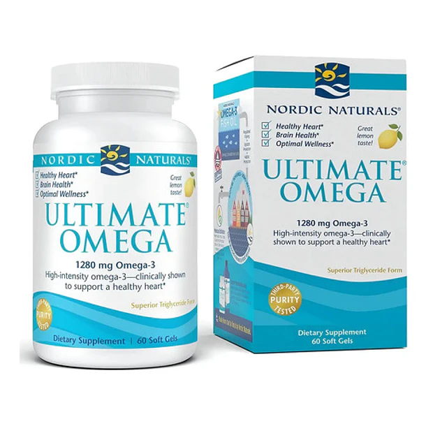 Nordic Naturals - Ultimate Omega 3 1280mg Limón 60capsulas  1