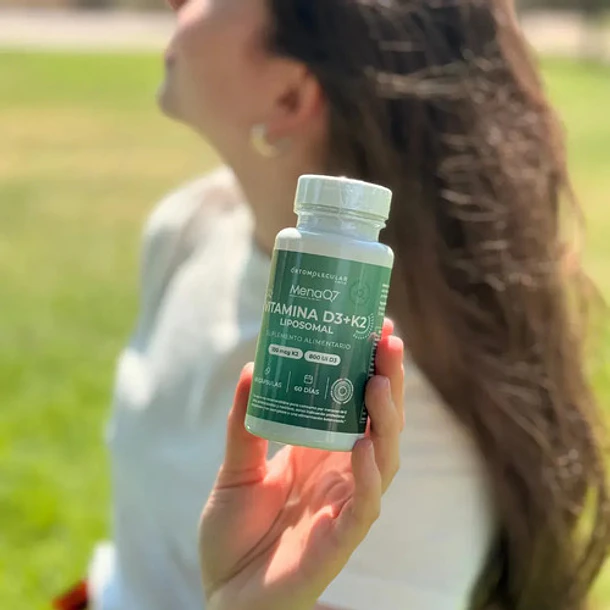 Vitamina D3 + K2 Menaq7 Liposomal 60 Capsulas Salud Osea Y Cardiovascular Ortomolecular Sin Sabor 6