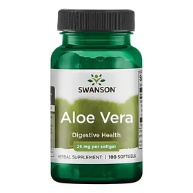 Suplemento Para La Digestión Aloe Vera Swanson 25mg 100 Cap Softgels
