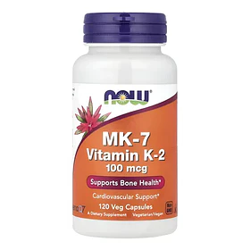 Now Foods - Mk-7 Vitamina K-2, 100 Mcg, 120 Capsulas Veg N/a