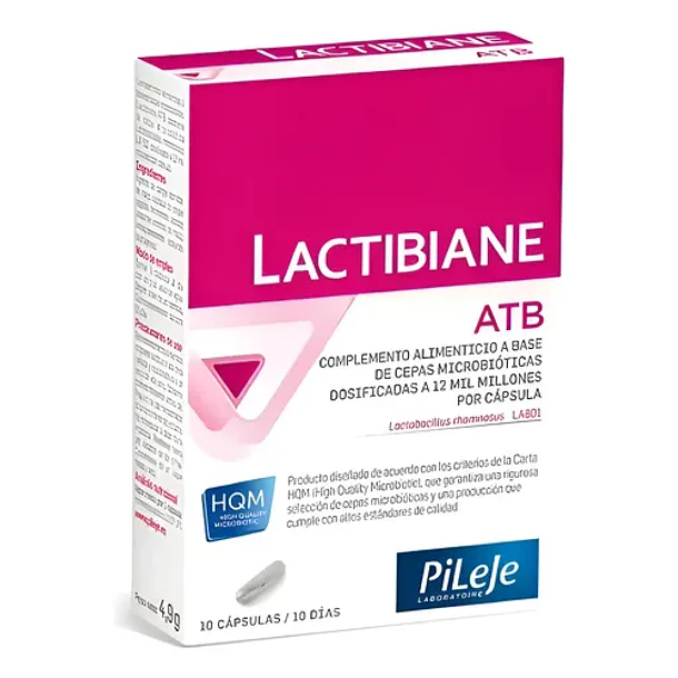 Lactibiane - Atb Probiotico 12b Rhamnosus La801 (10 Caps) Sin Sabor 1