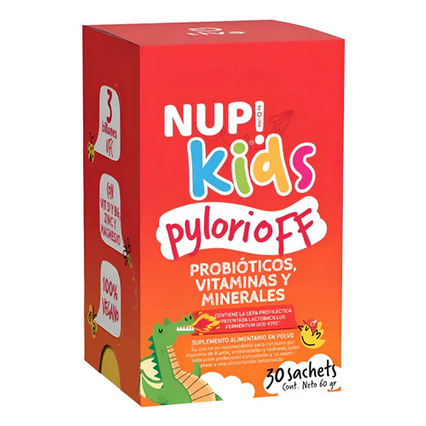 Nup Kids - Probióticos + Vit D + Prebióticos 30 Sachets Sin Sabor 1