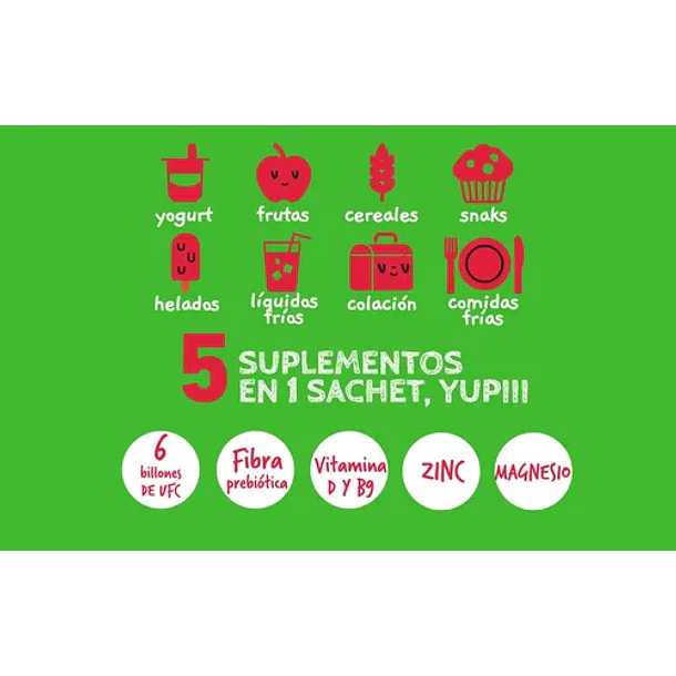 Nup Kids - Probióticos + Vit D + Prebióticos 30 Sachets Sin Sabor 3