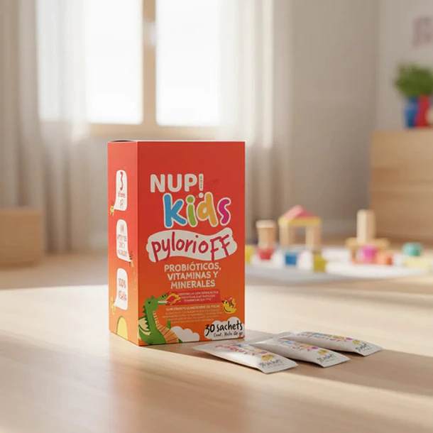 Nup Kids - Probióticos + Vit D + Prebióticos 30 Sachets Sin Sabor 4
