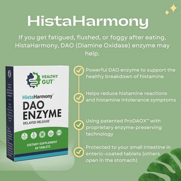 Suplemento Histaharmony Dao Histamine 60tabletas Sin Sabor 5