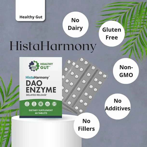 Suplemento Histaharmony Dao Histamine 60tabletas Sin Sabor 6