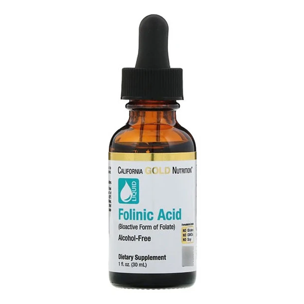 California Ácido Folínico Sublingual Líquido De Metilfolato Sin Sabor 1