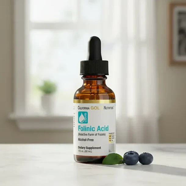 California Ácido Folínico Sublingual Líquido De Metilfolato Sin Sabor 2
