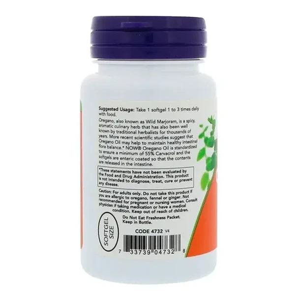 Now - Aceite De Oregano 90 Capsulas Orégano 3