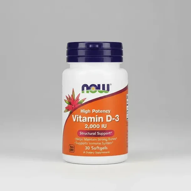 Now - Vitamina D-3, 2000 Ui, 30 Cápsulas N/a 4