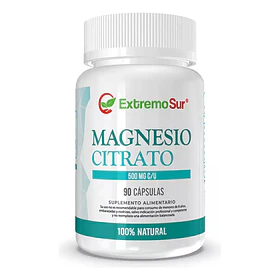 Citrato De Magnesio Cápsulas Extremo Sur Sin Sabor Libre De Gluten Vegano 45g