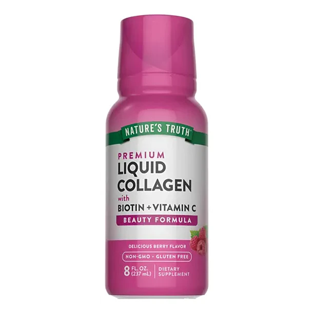 Nature's Truth - Colágeno Líquido Biotina + Vitamina C 237ml Bayas 1