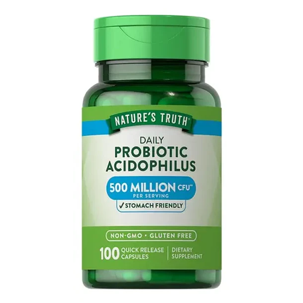 Nature's Truth - Probioticos Acidophilus 100 Capsulas - Sin Sabor 1