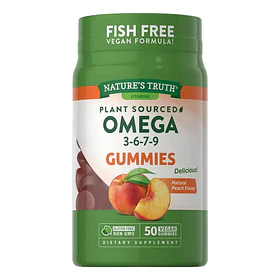 Gomitas Veganas Omega 3 6 7 9 360mg Durazno 50 Unidades Nature's Truth