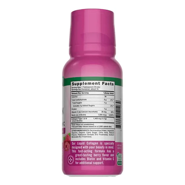 Nature's Truth - Colágeno Líquido Biotina + Vitamina C 237ml Bayas 2