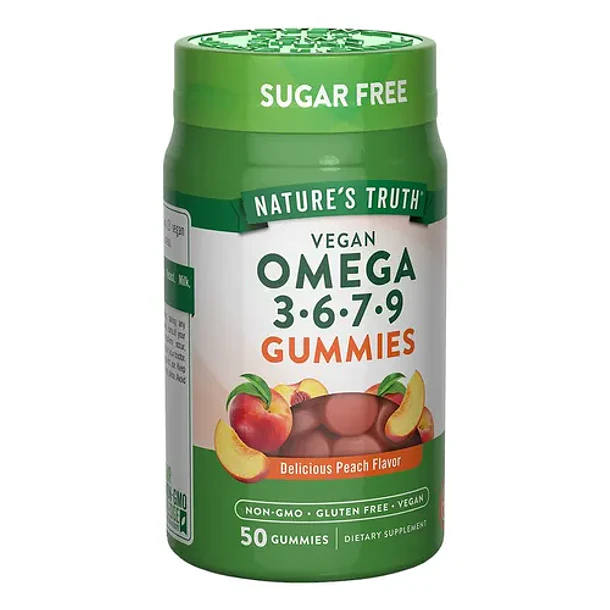 Gomitas Veganas Omega 3 6 7 9 360mg Durazno 50 Unidades Nature's Truth 3