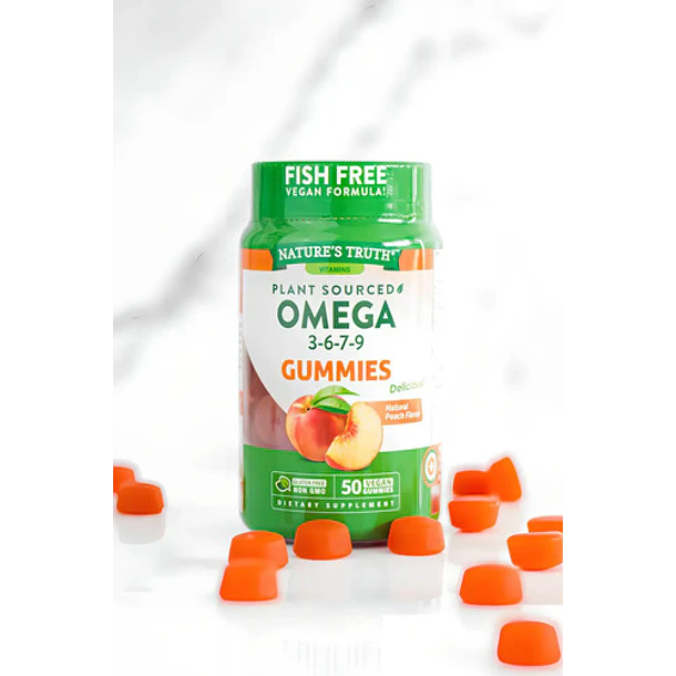 Gomitas Veganas Omega 3 6 7 9 360mg Durazno 50 Unidades Nature's Truth 6