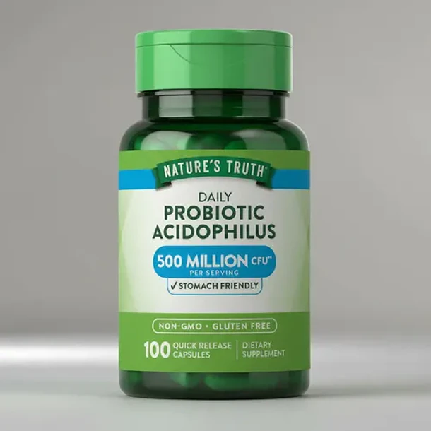 Nature's Truth - Probioticos Acidophilus 100 Capsulas - Sin Sabor 8